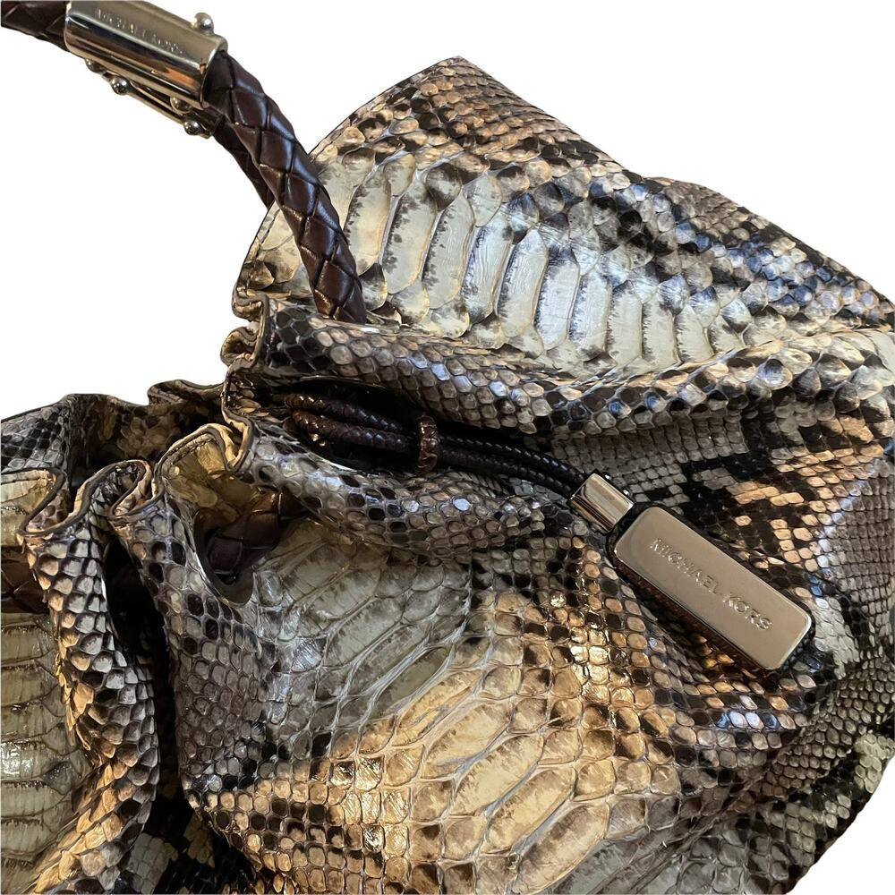 Michael Kors Genuine Python Skorpios Ring Tote - image 2
